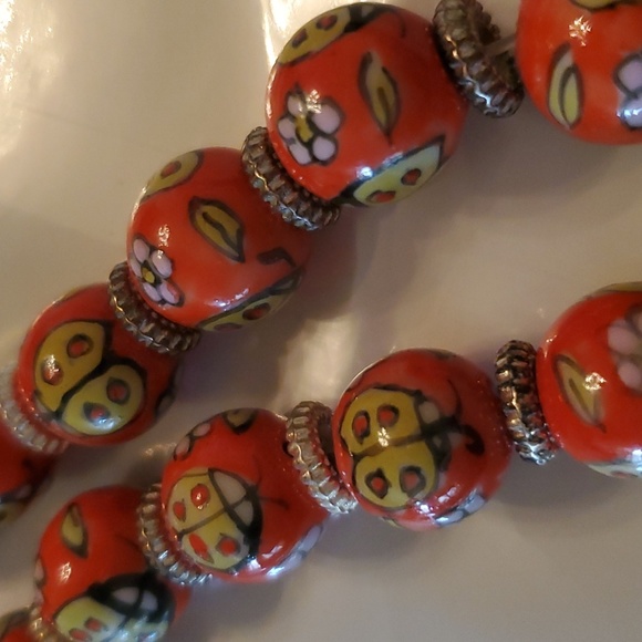 Porcelain Handpainted Beads - Picture 2 of 2